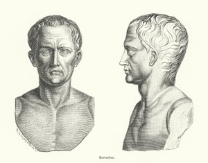 Quintus Hortensius, romersk politiker og taler (stik) af German School