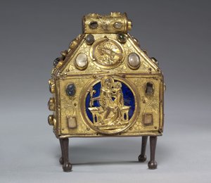 Relikvieskrin i pungform, c.1320 af German School