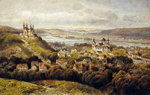 Remagen, Tyskland (farve litho) af German School