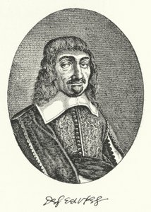 Rene Descartes, fransk filosof (gravering) af German School