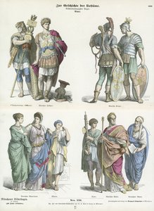Roman costumes  af German School