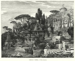 romersk villa (litho) af German School