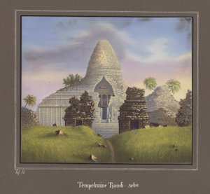 Ruin af templet Tjandi-sebu, Pl.II fra topografisk og naturvidenskabelig atlas på rejsen gennem Java, af Dr.Fr.Junghuhn, Magdeburg 1845 af German School