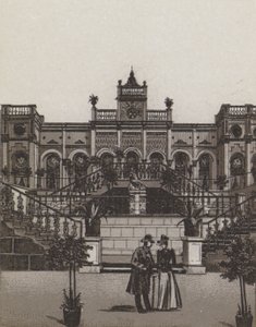 Sans Souci (litho) af German School