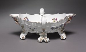 Saucebåd, lavet på Meissen Porcelænsfabrik, Tyskland, 1735-56 af German School