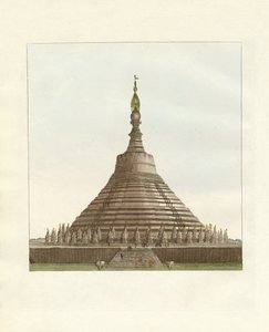 Schomadu, eller det gyldne tempel i Pegu (farvet indgravering) af German School