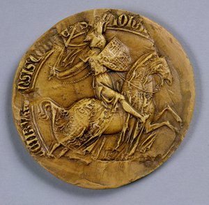 Segl af Johannes I (1296-1346) af Luxembourg, konge af Bøhmen af German School