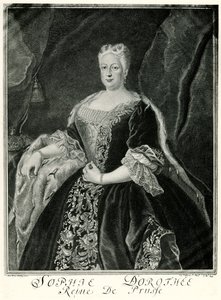 Sophie Dorothea, dronning af Preussen (1687-1757) (fototype) af German School
