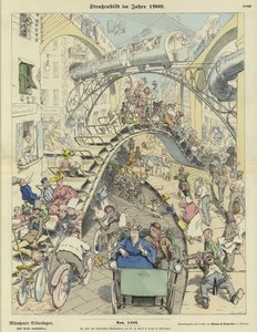 Gadebillede i år 1900 af German School