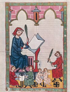 Studerende i et kloster, fra 
