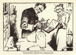 Tyske borgeres lidelser under Weimar-hyperinflationen af German School