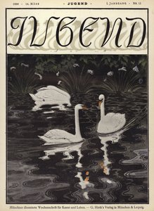 Swans on a lakedani af German School