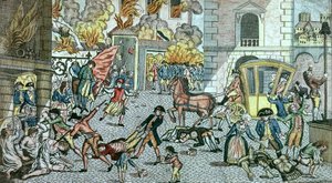 Forfærdelige grusomheder begået i Paris den 10. august 1792 af German School