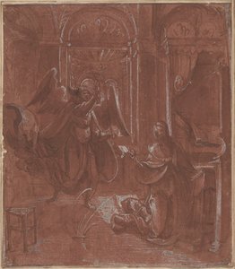Bebudelsen, ca. 1520 (pen og blæk) af German School