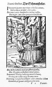 The Cloth Dyer, udgivet af Hartman Schopper af German School