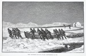 The Crushing of our Floe, 26. september 1883, pub. London 1886 af German School
