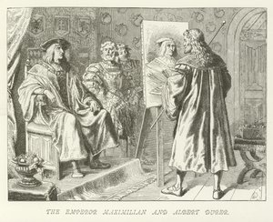 Kejser Maximilian og Albert Durer af German School