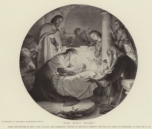 Den hellige nat (gravering) af German School