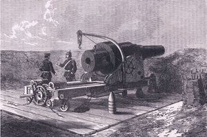 The Krupp Gun, Cassells historie om krigen mellem Frankrig og Tyskland udgivet af Cassell and Company Limited, ca. 1890 (litho) af German School