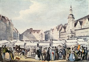 Leipzig-messen i 1830 af German School