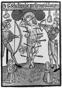 Sankt Sebastians martyrium af German School