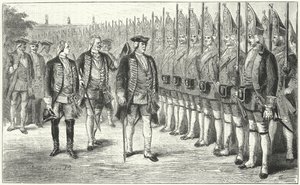 Potsdamer Riesengarde, infanteriregiment af højere end gennemsnittet soldater i hæren af Frederick William I af Preussen, 18. århundrede af German School