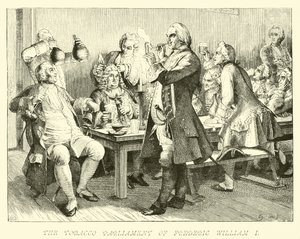 Tobaksparlamentet af Frederick William I af German School