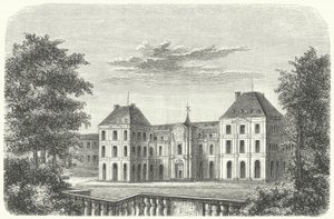 Tuileries Palace, Paris, i 1799 (gravering) af German School