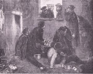 Kronprinsen af Preussen går rundt, Cassells historie om krigen mellem Frankrig og Tyskland udgivet af Cassell and Company Limited, ca. 1890 (litho) af German School