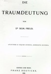 Titelblad til Die Traumdeutung af Sigmund Freud, udgivet i 1899 (tryk) af German School