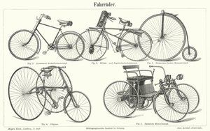 Cykeltyper (gravering) af German School