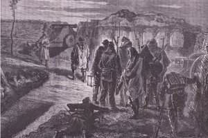 På voldene, Cassells historie om krigen mellem Frankrig og Tyskland udgivet af Cassell and Company Limited, ca. 1890 (litho) af German School
