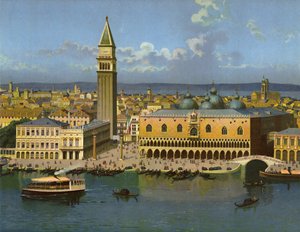 Venedig (chromolitho) af German School
