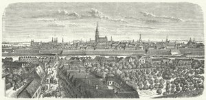 Wien i midten af det 17. århundrede (gravering) af German School