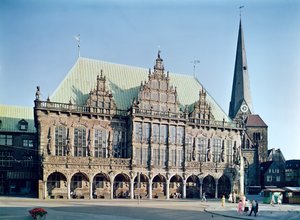 Udsigt over Rådhuset, bygget 1405-09 af German School