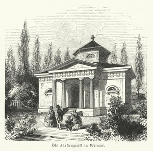 Weimarer Fuersten Gruft, gravkapel for hertugerne af Sachsen-Weimar-Eisenach og stedet for de tyske forfatteres grave Johann Wolfgang Goethe og Friedrich Schiller af German School