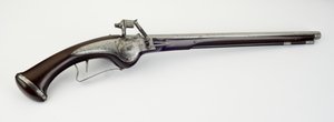 Wheel-Lock Holster Pistol, c.1625-50 (stål, jern og valnøddetræ) af German School