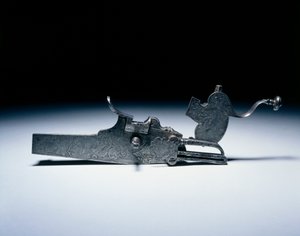 Hjullås fra en jagtriffel, ca. 1720-40 (stål) af German School