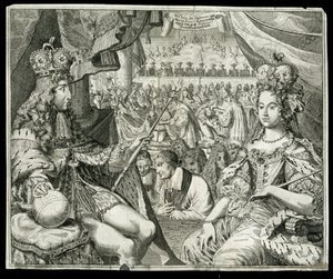 William III (1650-1702) og Mary II (1662-94) konge og dronning af Storbritannien og Irland fra 1689, ca. 1689 af German School