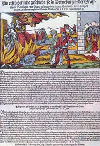 Hekse brændt i Derneburg i 1555 af German School