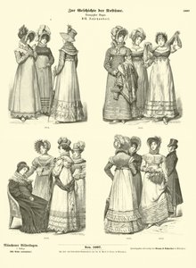 Womens costume, 19th Century  af German School