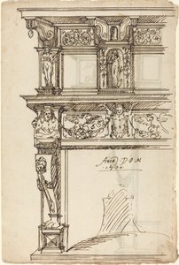 Palatial kappe med kviksølv og håb [recto] af German or Austrian 16th Century