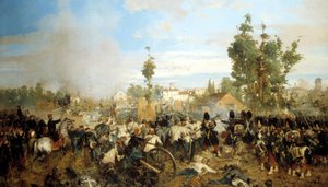 Slaget ved Magenta. Maleri af Gerolamo (Girolamo) Induno af Gerolamo Induno