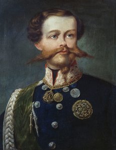 Portræt af Victor Emmanuel II (1820-1878), konge af Italien, af Gerolamo Induno, olie på lærred af Gerolamo Induno
