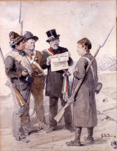 Risorgimento: De fem dage i Milano (Cinque giornate di Milano) (18.-22. marts 1848): dette er en af de første episoder af revolutionerne i 1848 (en del af den første italienske uafhængighedskrig), der oplevede milanesernes fremgang befolkningsoprør mod af Gerolamo Induno
