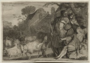 En engel forudsiger Abrahams søns fødsel, 1638. af Gerrit Claesz. Bleker