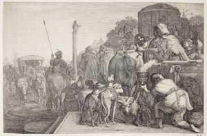 Paulus og Barnabas i Lystra af Gerrit Claesz. Bleker