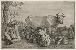Mælkepigen af Gerrit Claesz. Bleker