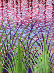 Creek Reeds 08, 2014 (akryl på lærred)