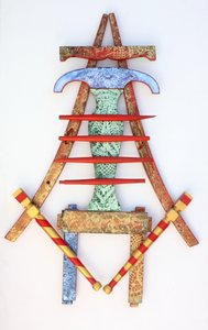 Enlightened Dining Chair 07, 2010 (akryl på træ) af Gerrit Greve